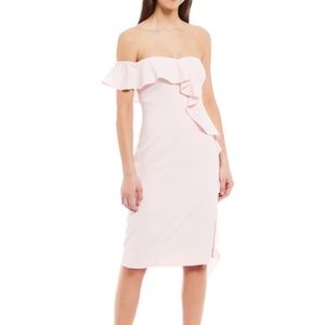 NWT Size 4, Gianni Bini Pink One Shoulder Dress